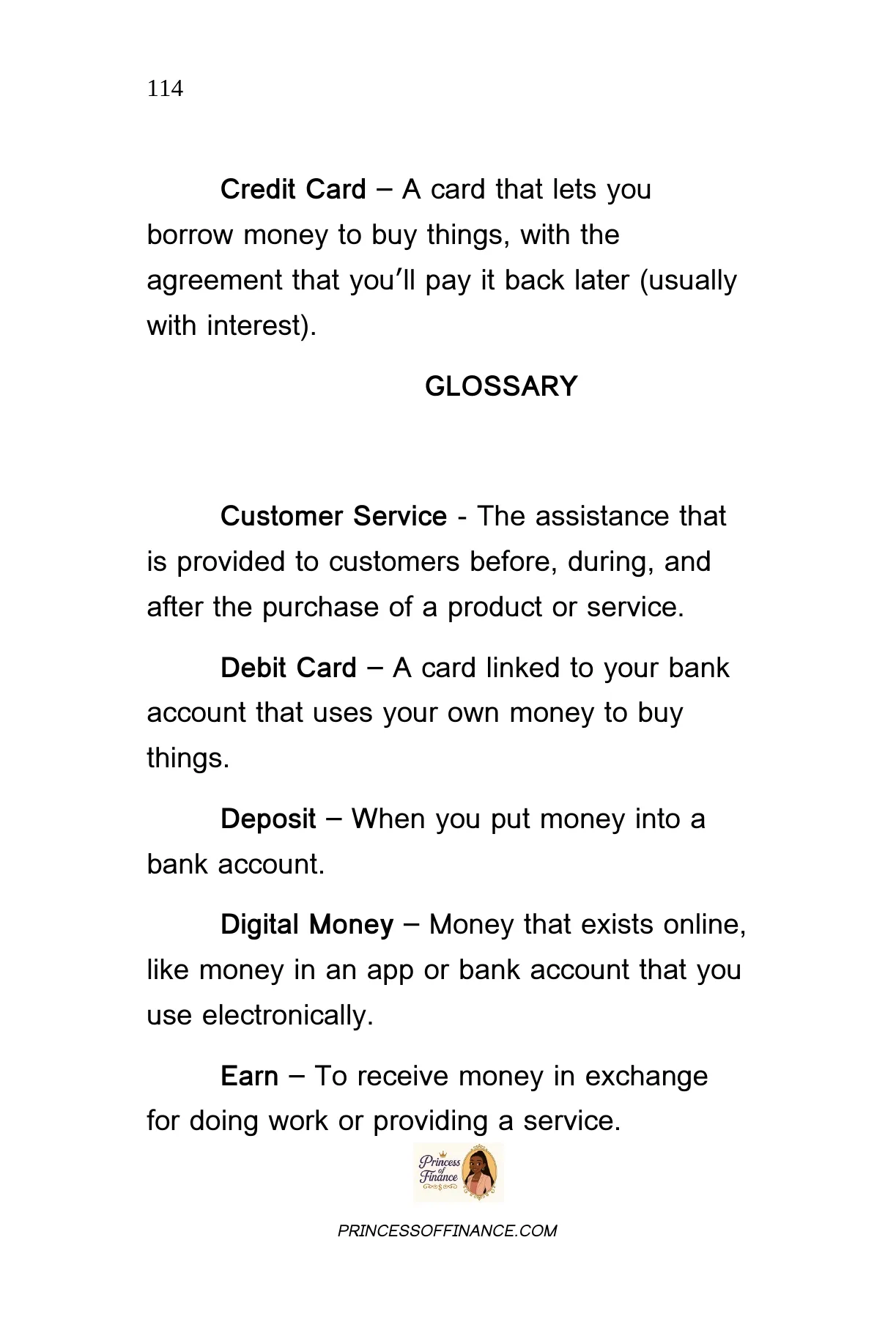 Princess of Finance Logo